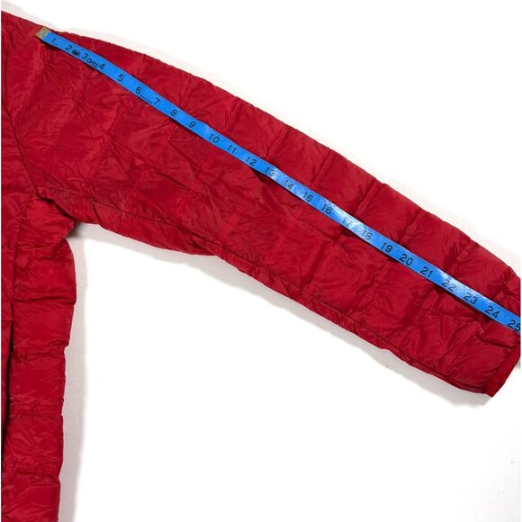 Uniqlo Ultralight Down Puffer Jacket Women L Red Packable Water-Repellent - Picture 9 of 9